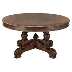 Antique 19th Century French Napoleon III Oval Coffee Table