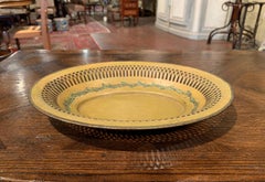 19th Century French Napoleon III Painted Tole Bread Basket