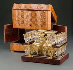19th Century French Napoleon III Period Cave À Liqueur Tantalus