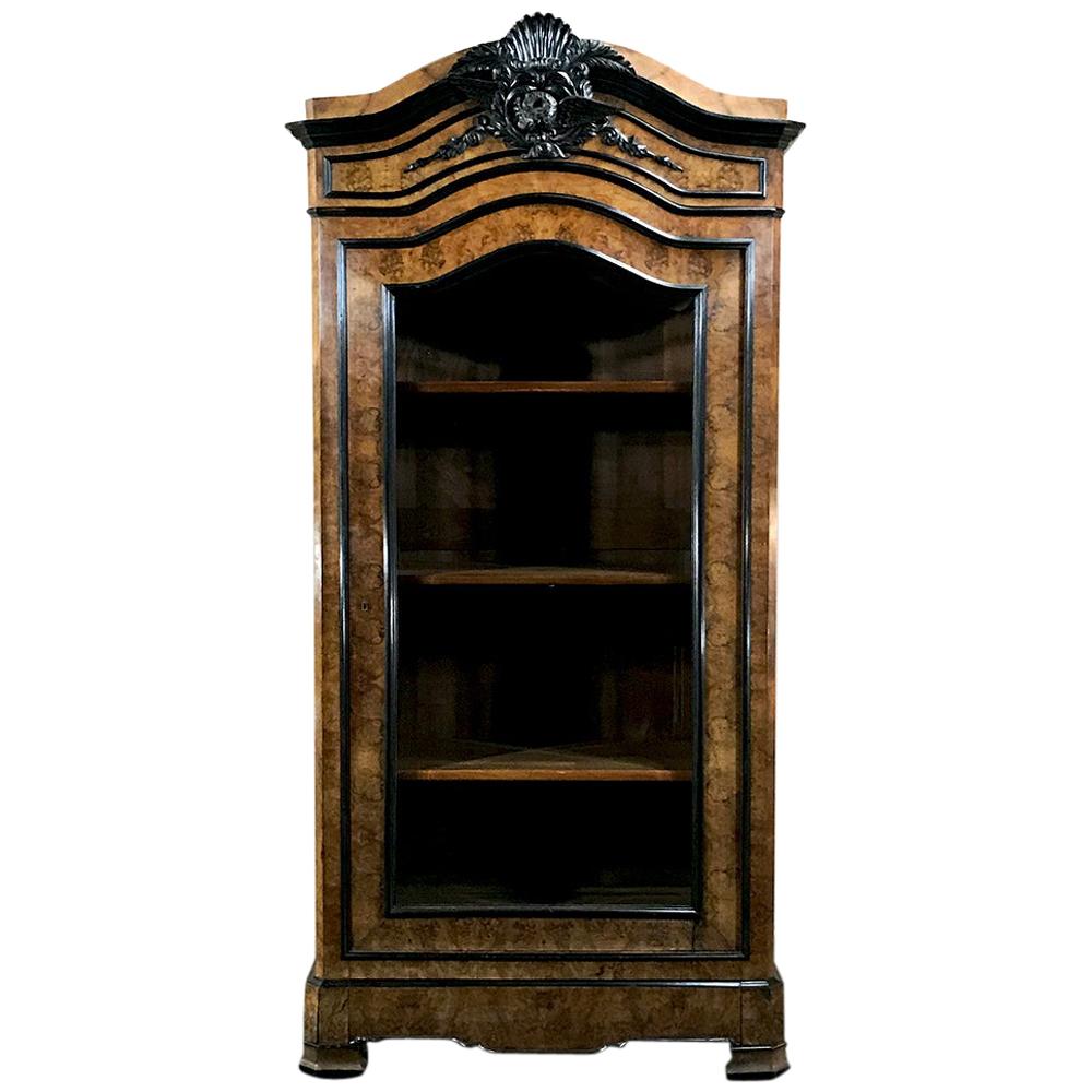 Large French Napoleon III Armoire in Mahogany with 3 Mirrored Doors For Sale at 1stDibs large