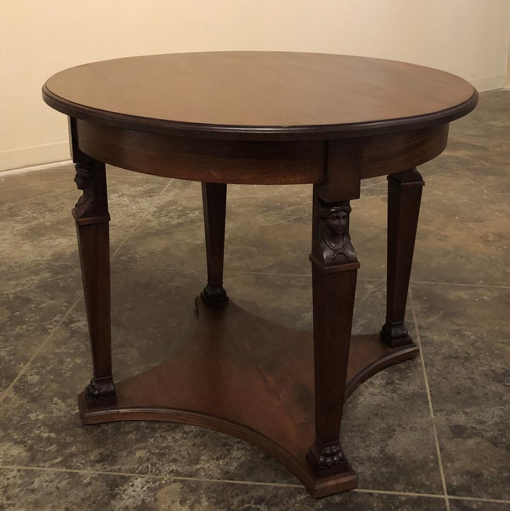 19th Century French Napoleon III Period Empire Center Table ~ Gueridon For Sale 3