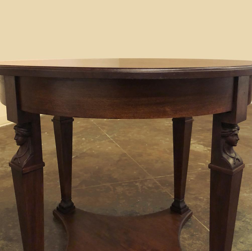 19th Century French Napoleon III Period Empire Center Table ~ Gueridon For Sale 4