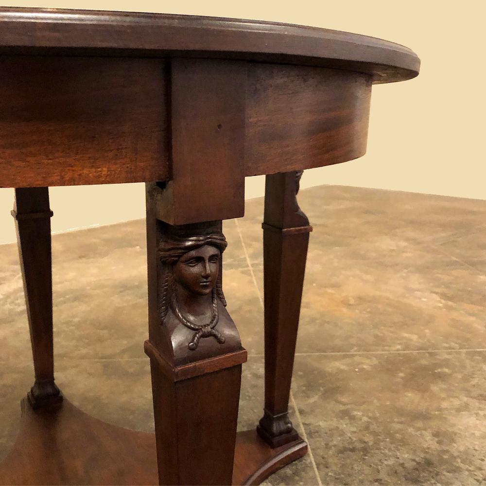 19th Century French Napoleon III Period Empire Center Table ~ Gueridon For Sale 5