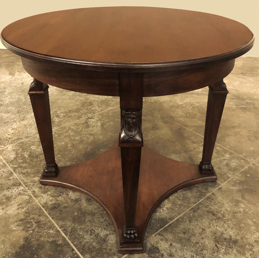 Hand-Crafted 19th Century French Napoleon III Period Empire Center Table ~ Gueridon For Sale