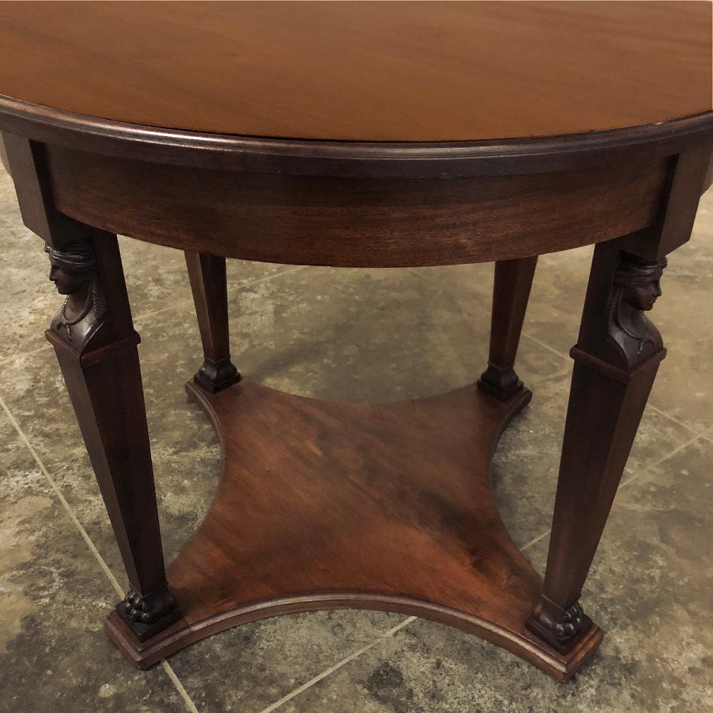 19th Century French Napoleon III Period Empire Center Table ~ Gueridon For Sale 1