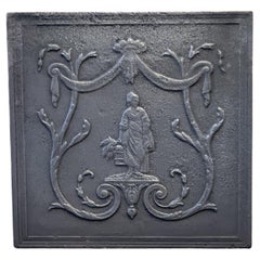 Plaque de cheminée / dosseret d'époque Napoléon III du 19ème siècle français