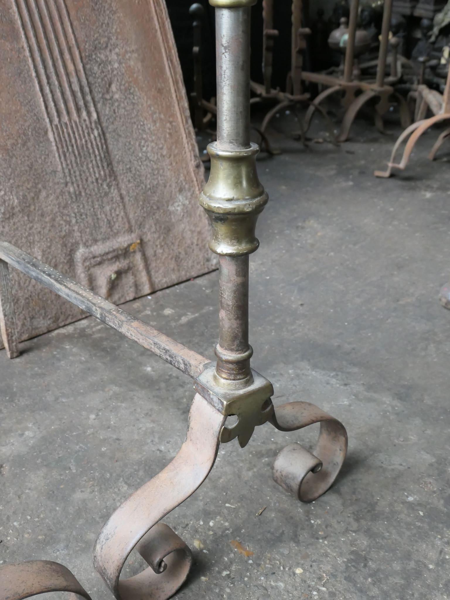 19th Century French Napoleon III Period Firedogs or Andirons For Sale 6