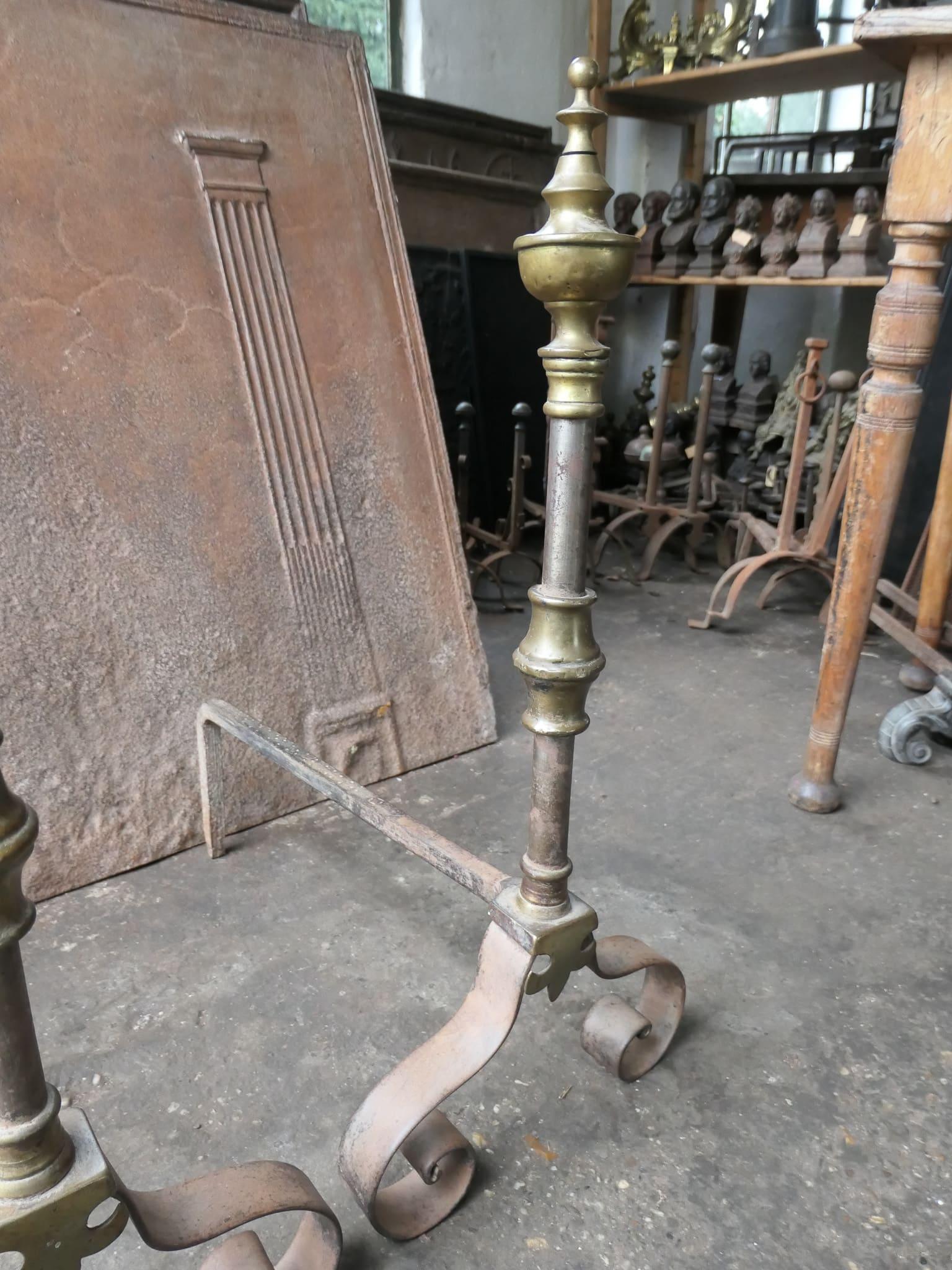 19th Century French Napoleon III Period Firedogs or Andirons For Sale 7