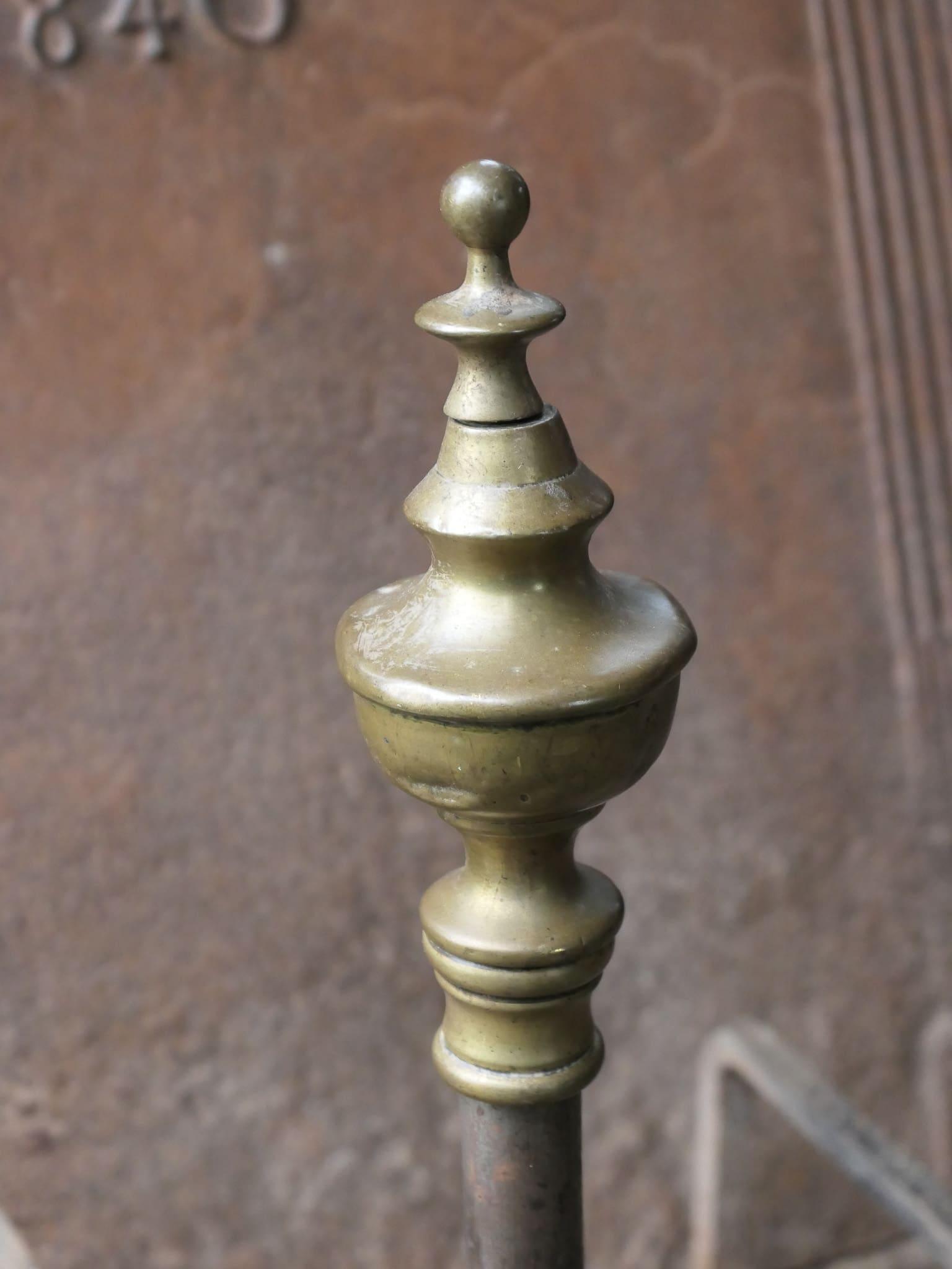 19th Century French Napoleon III Period Firedogs or Andirons For Sale 3