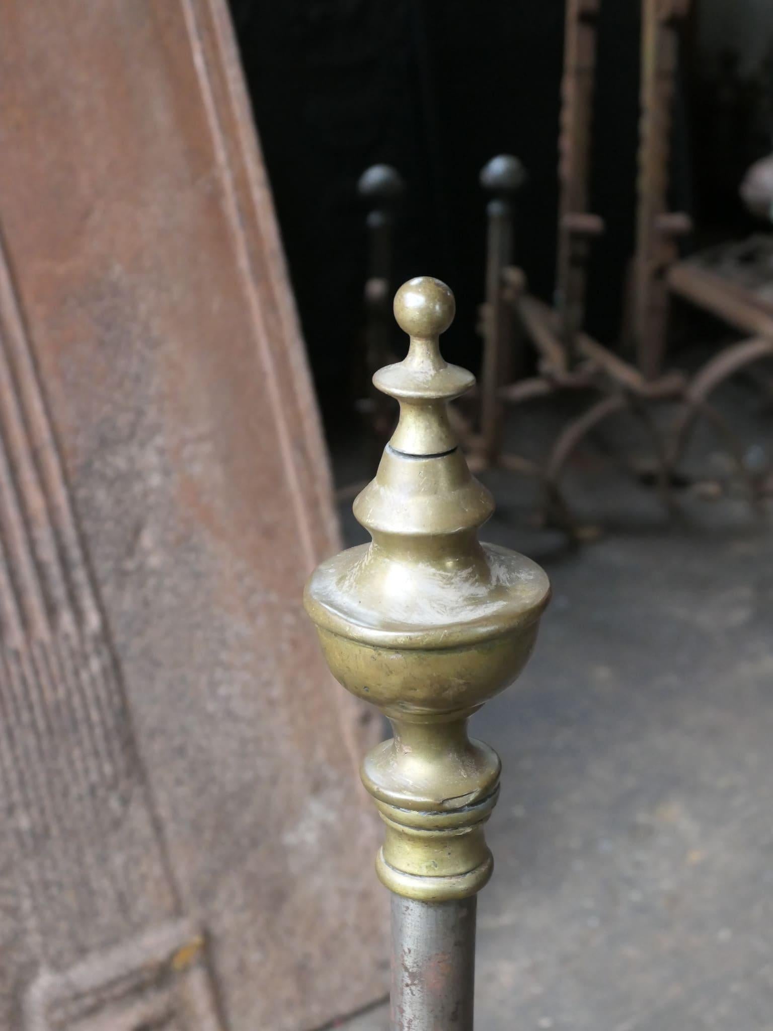 19th Century French Napoleon III Period Firedogs or Andirons For Sale 4