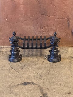 19th Century French Napoleon III Period Fireplace Grate or Fire Basket