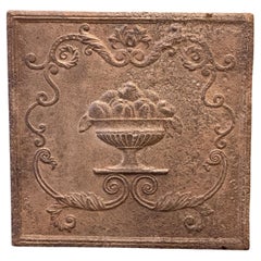 19th Century French Napoleon III Period 'Fruit Bowl' Fireback / Backsplash