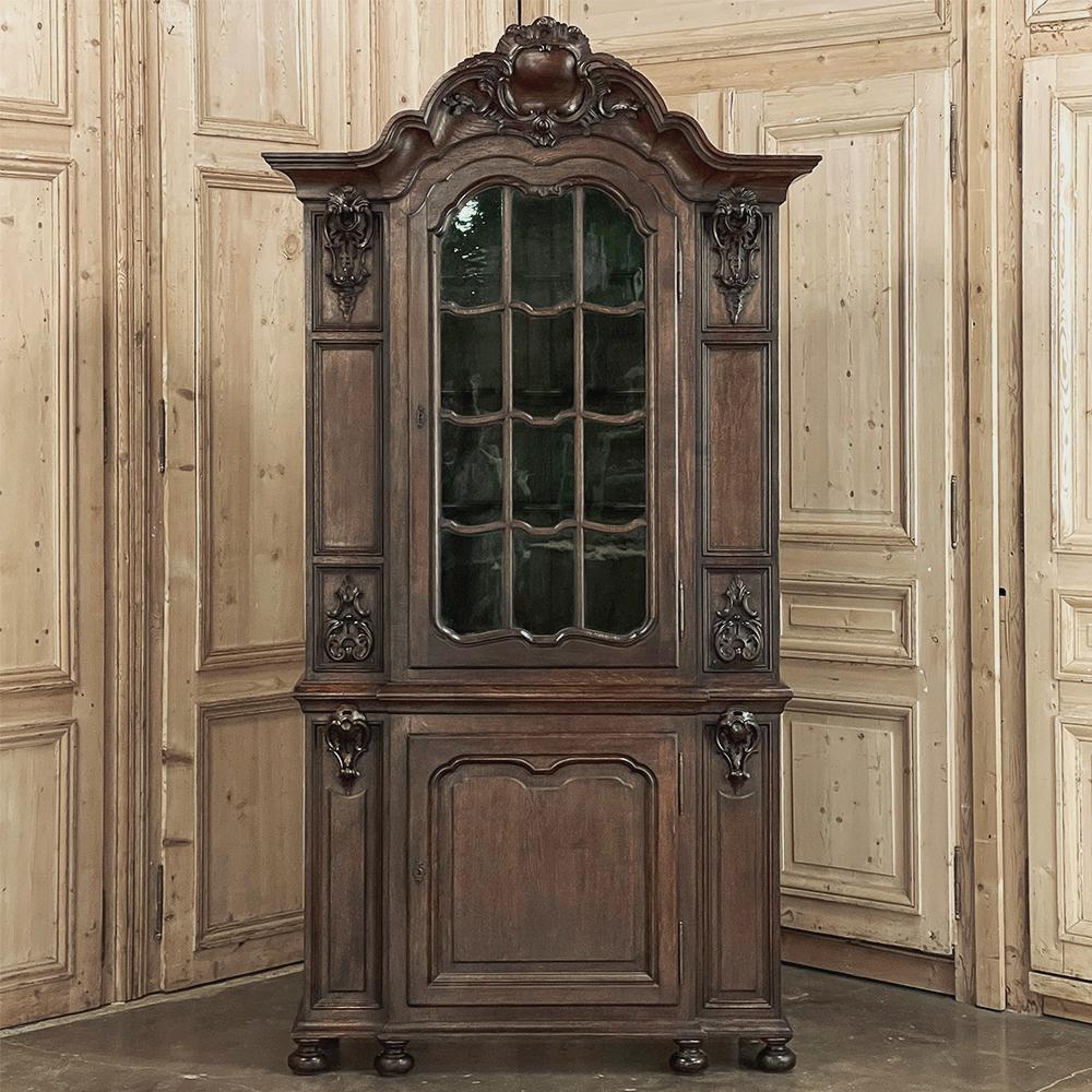 19th Century French Napoleon III Period Louis XIV Bookcase In Good Condition For Sale In Dallas, TX