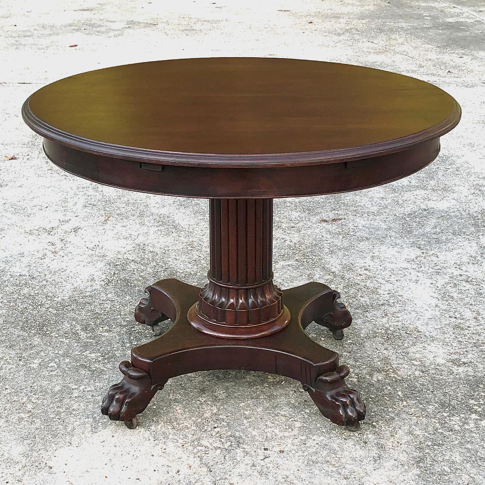 Late 19th Century 19th Century French Napoleon III Period Mahogany Center Table