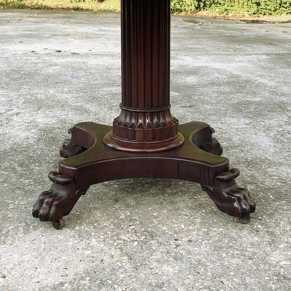 19th Century French Napoleon III Period Mahogany Center Table 1