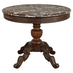 Table centrale en marbre d'époque Napoléon III, 19e siècle, France