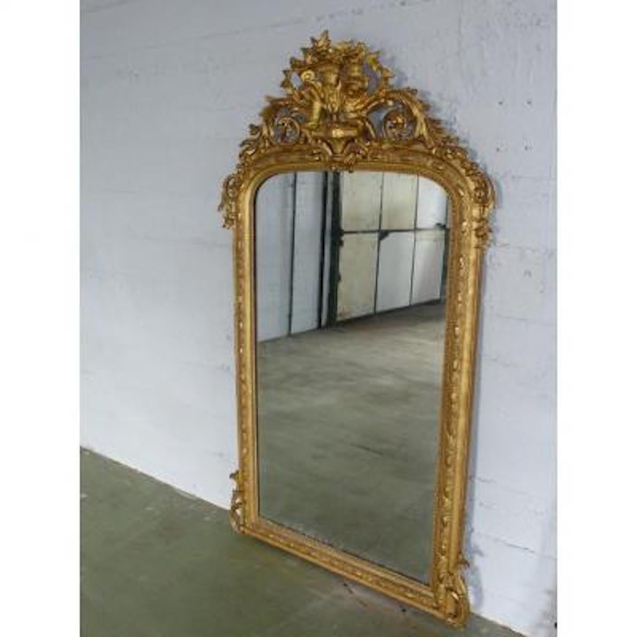 19th Century French Napoleon III Period Mirror 3