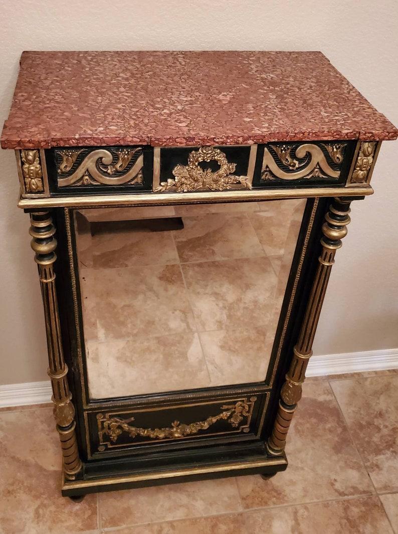 19th Century French Napoleon III Period Mirrored Cabinet In Good Condition For Sale In Forney, TX