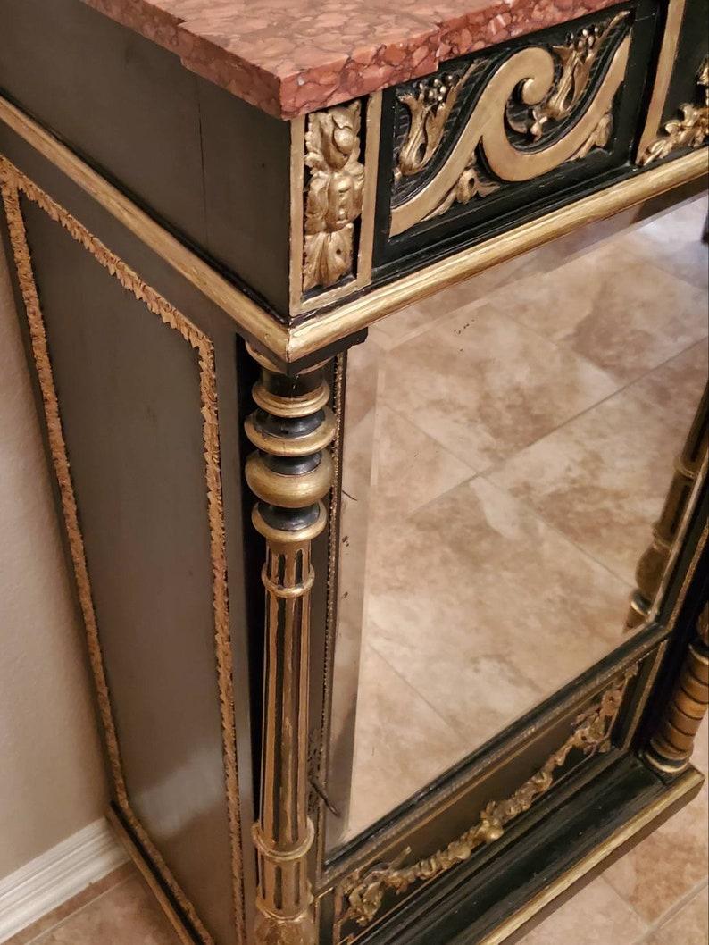 19th Century French Napoleon III Period Mirrored Cabinet For Sale 2