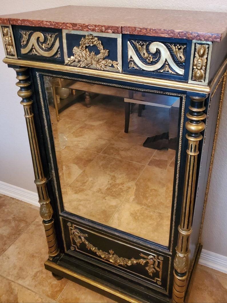 19th Century French Napoleon III Period Mirrored Cabinet For Sale 3