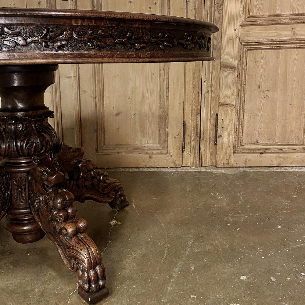 19th Century French Napoleon III Period Oval Center Table 6