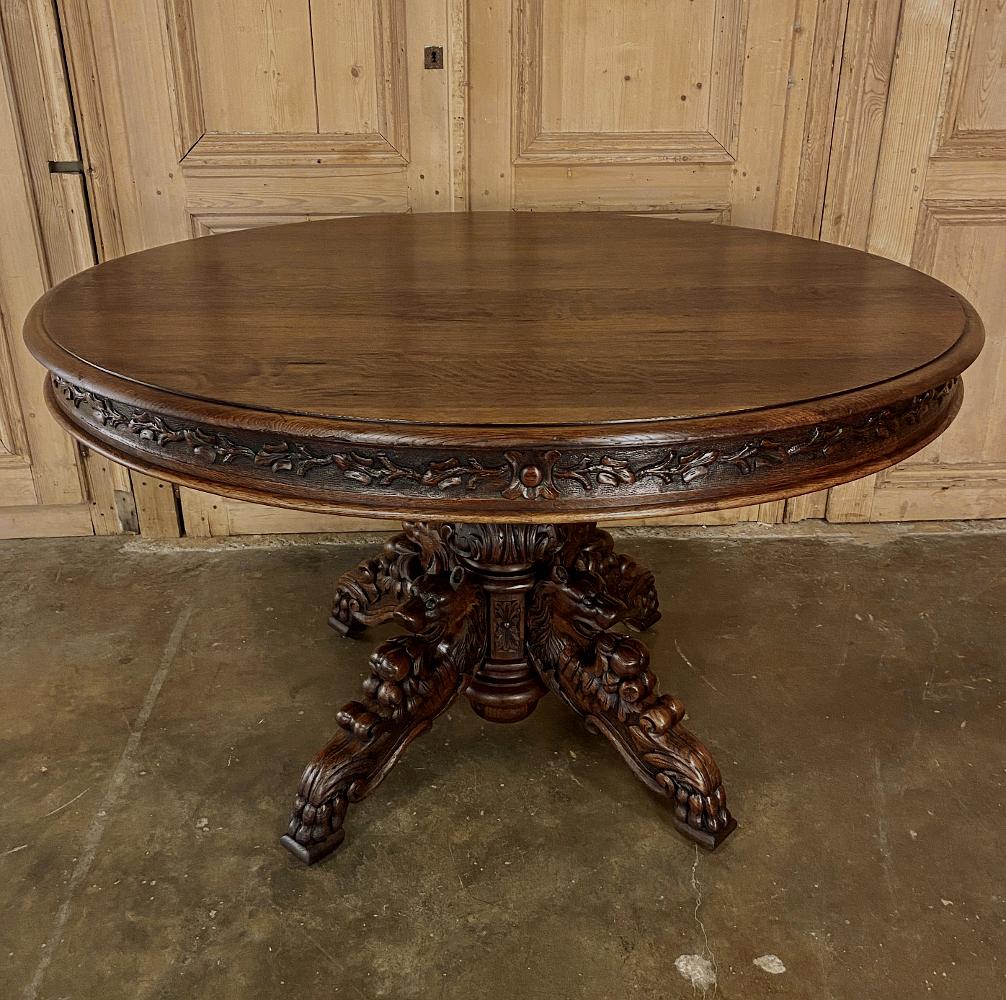 19th Century French Napoleon III Period Oval Center Table 1