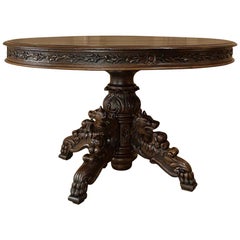 19th Century French Napoleon III Period Oval Center Table