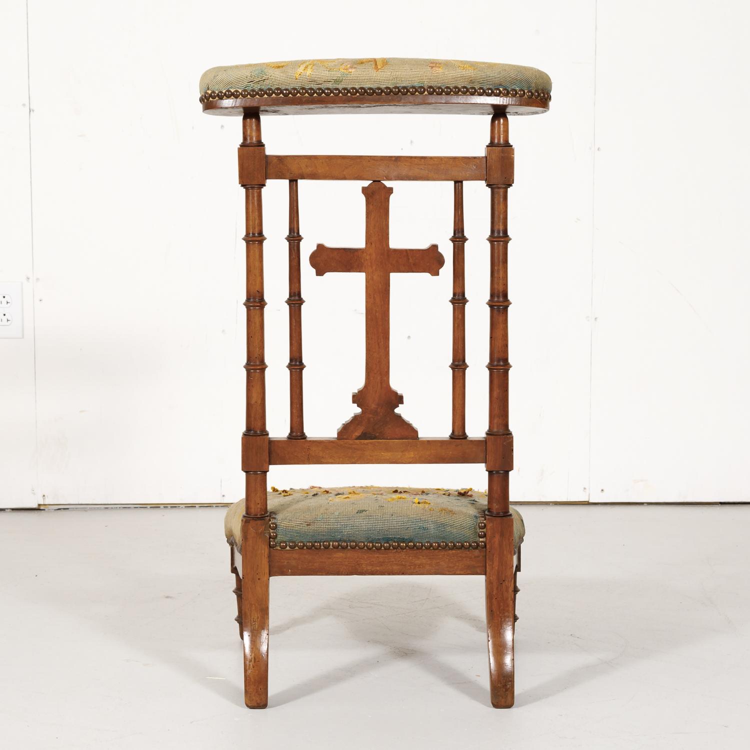 19th Century French Napoleon III Period Prie Dieu or Prayer Chair 5