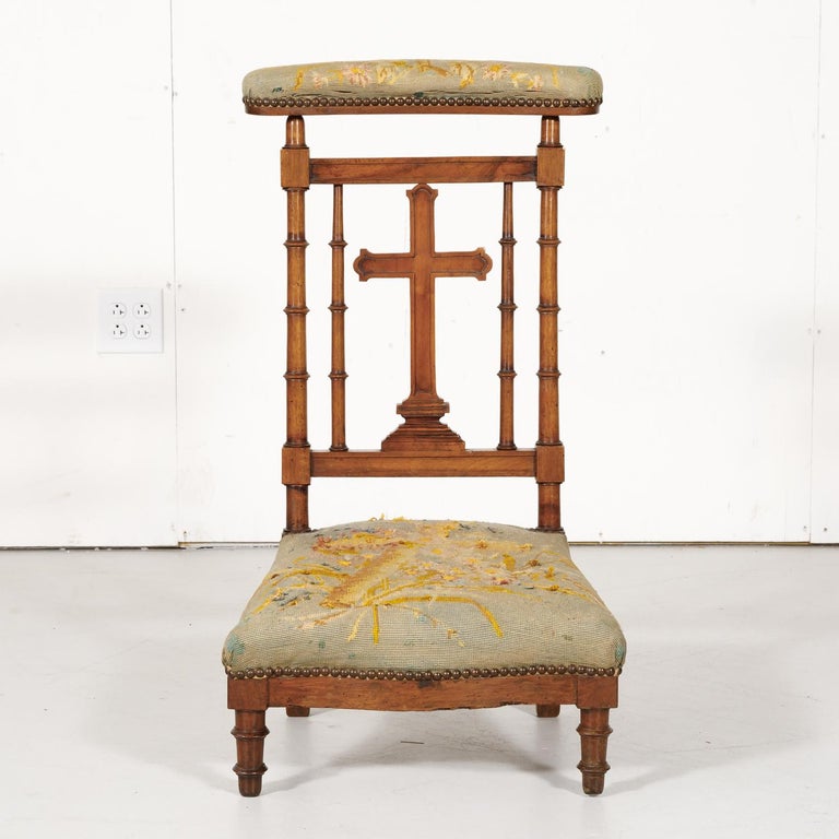 19th Century French Napoleon III Period Prie Dieu or Prayer Chair at