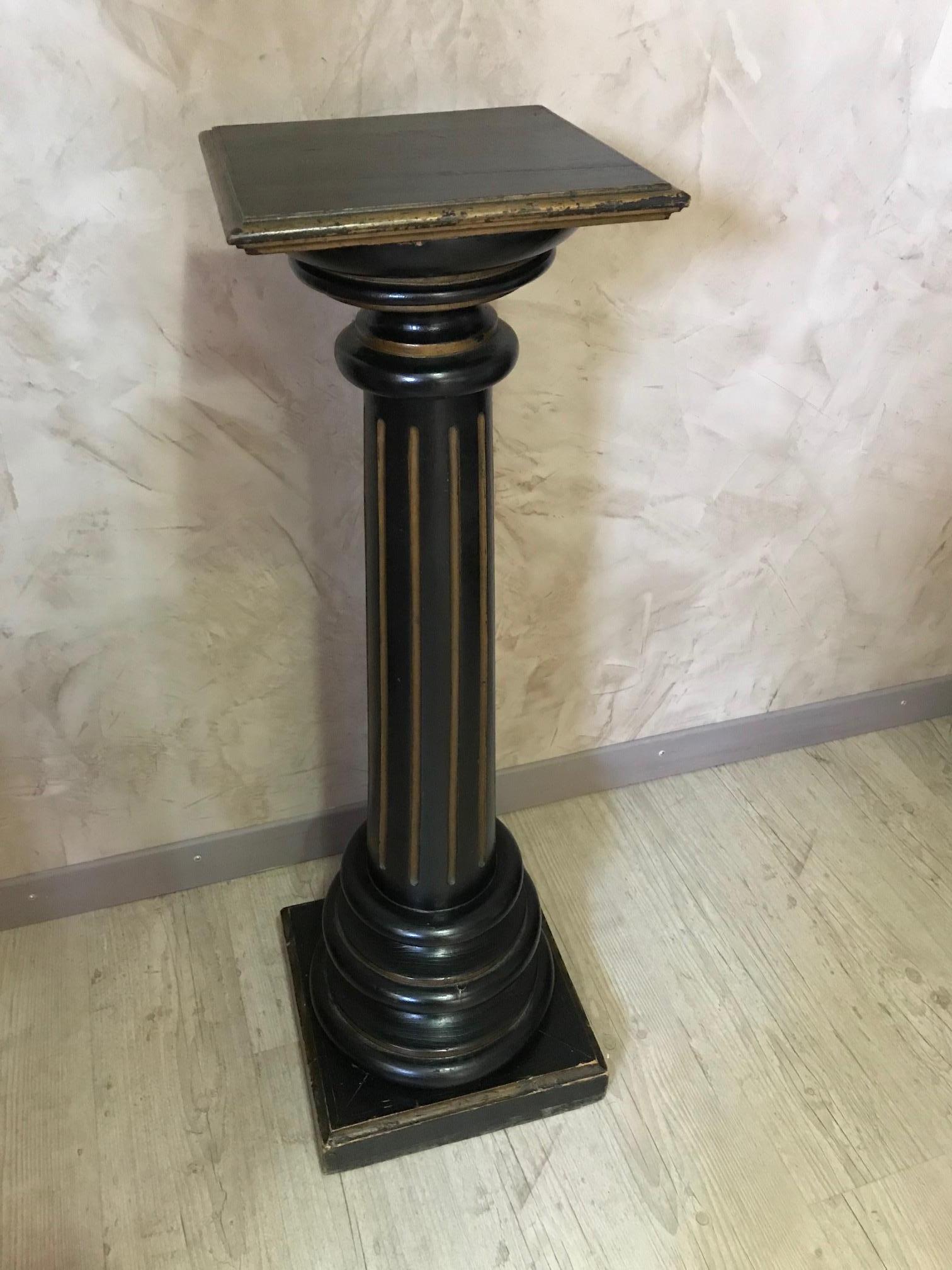 19th Century French Napoleon III Period Wooden Column For Sale 4