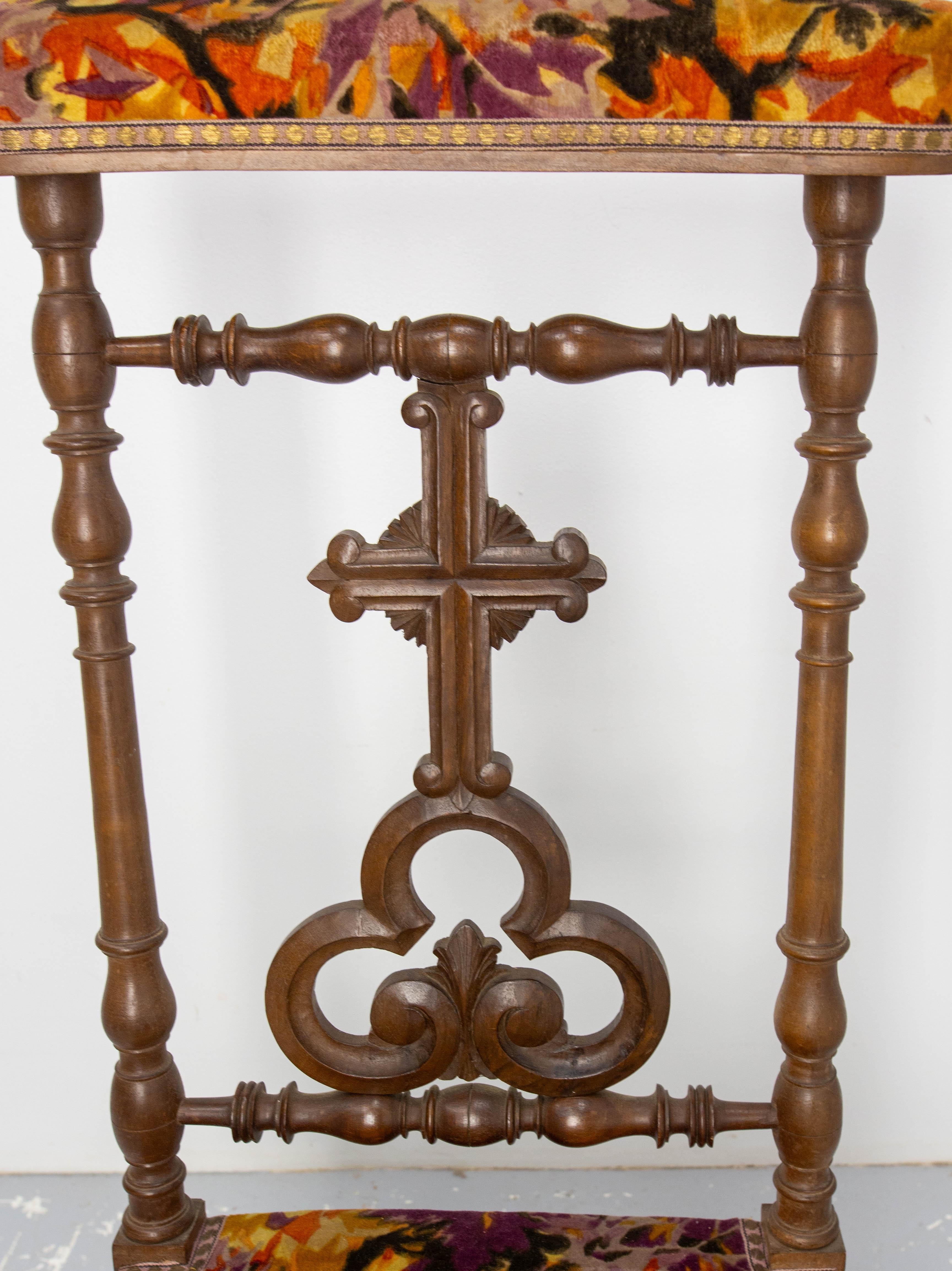19th Century French Napoleon III Prie Dieu or Prayer Chair. For Sale 2