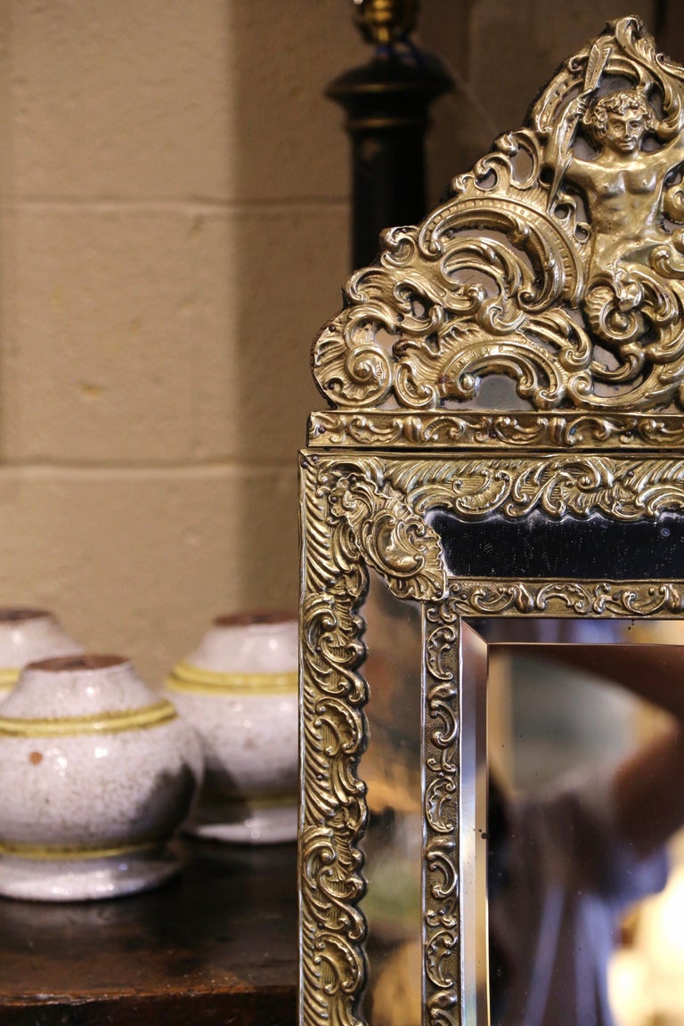Ancien Miroir Psyché De Magasin De Luxe