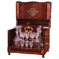 19th Century French Napoleon III Rosewood and Mother of Pearl Cave a Liqueur