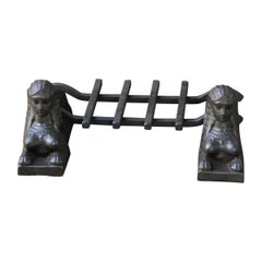 19th Century French Napoleon III 'Sphinx' Fire Grate, Fireplace, Grate