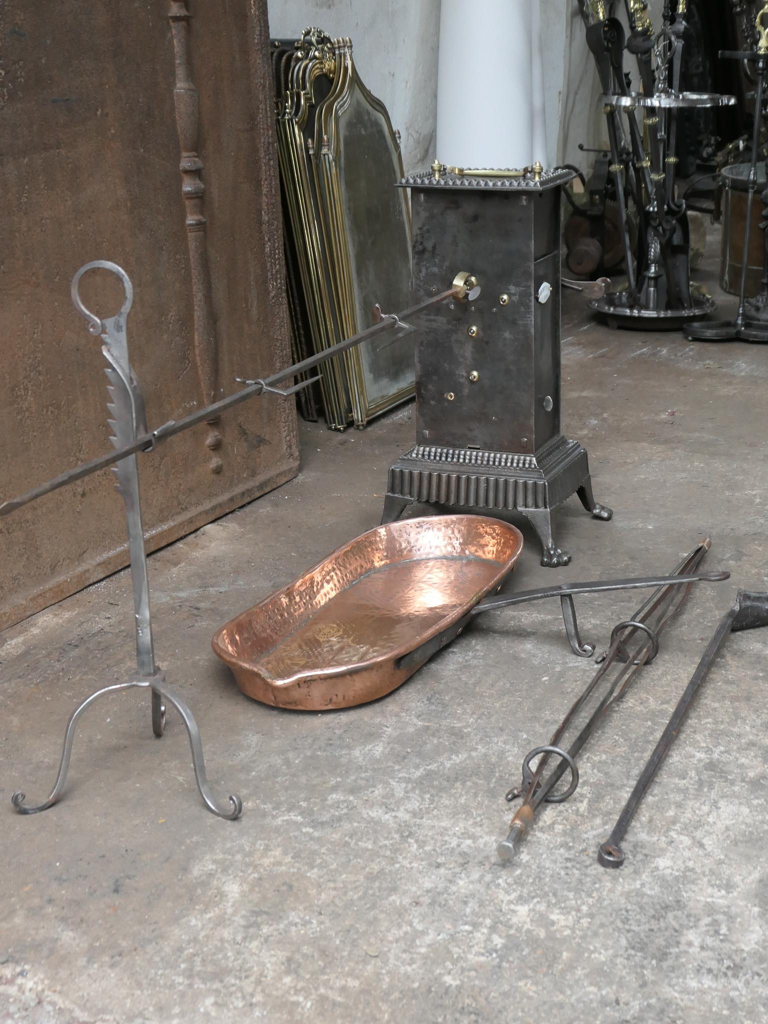 19th Century French Napoleon III Spring Driven Roasting Jack For Sale 1