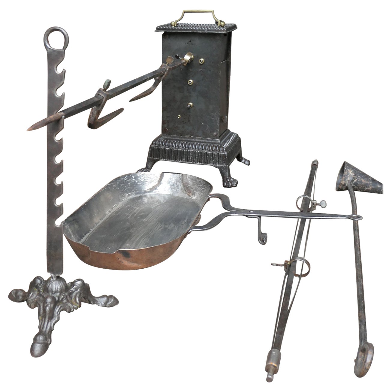 19th Century French Napoleon III Spring Driven Roasting Jack