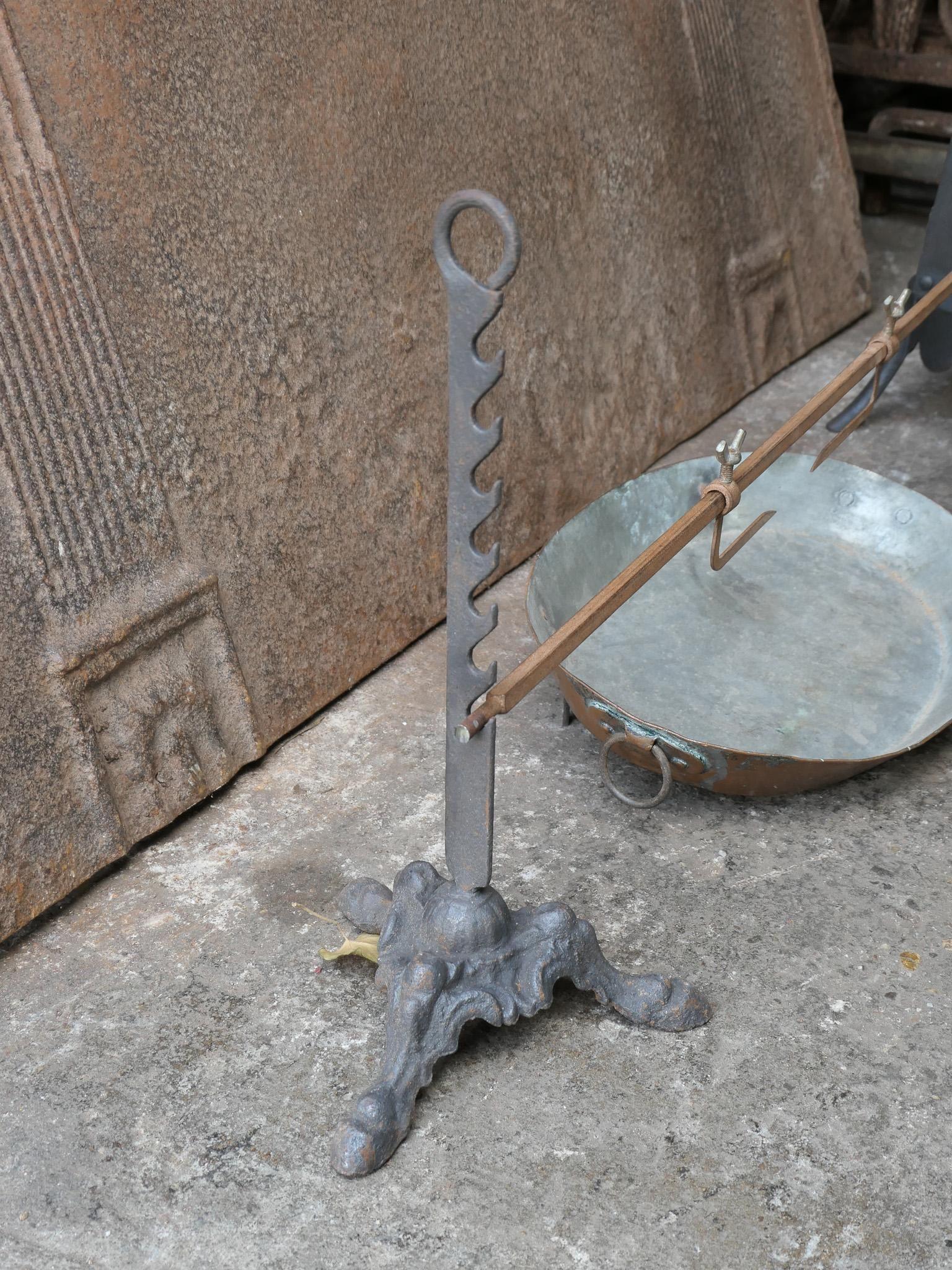 19th Century French Napoleon III Spring Driven Roasting Jack Set In Good Condition For Sale In Soest, NL