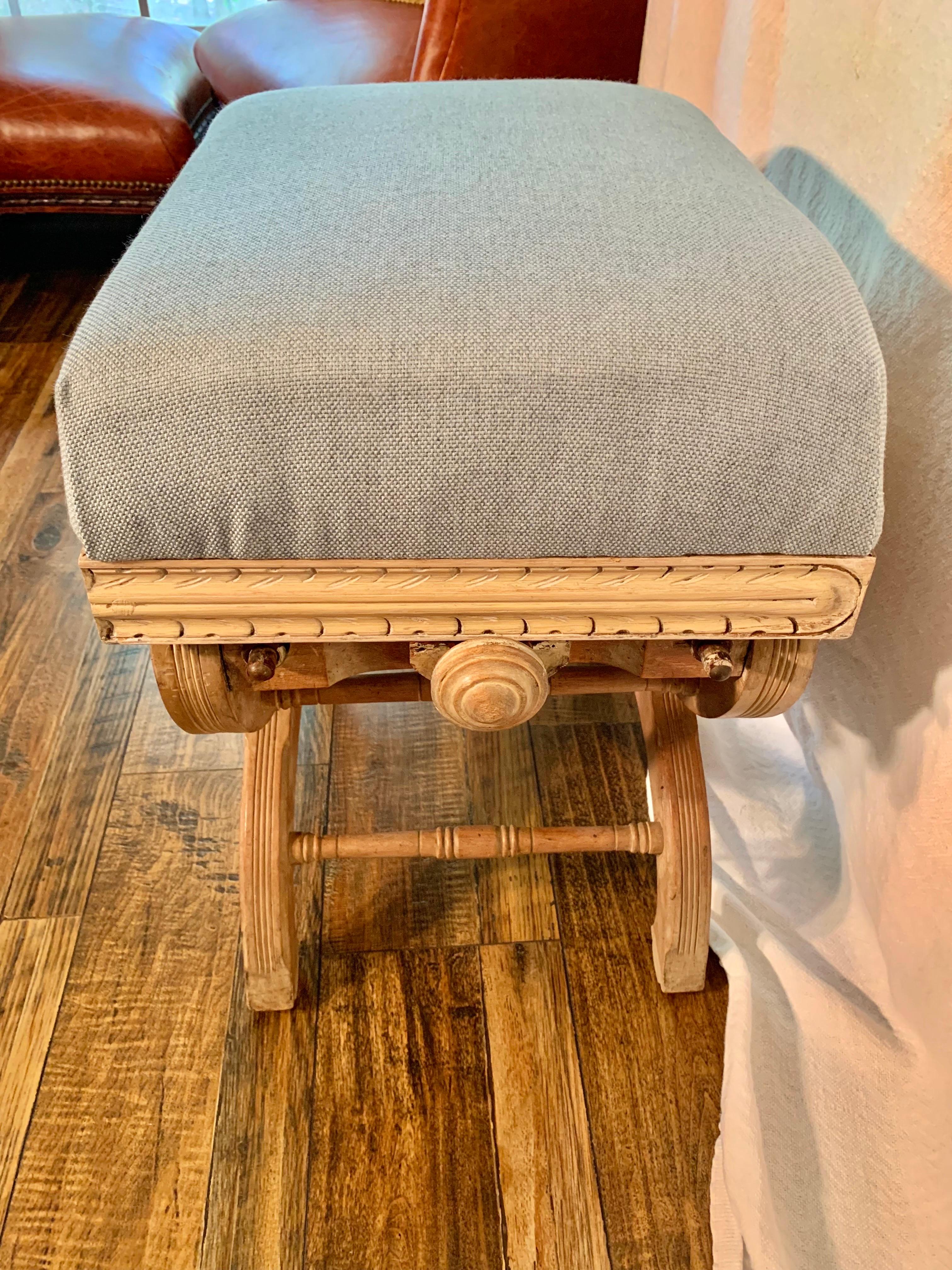 Hand-Crafted 19th Century French Napoleon III Style Adjustable Curule Stool