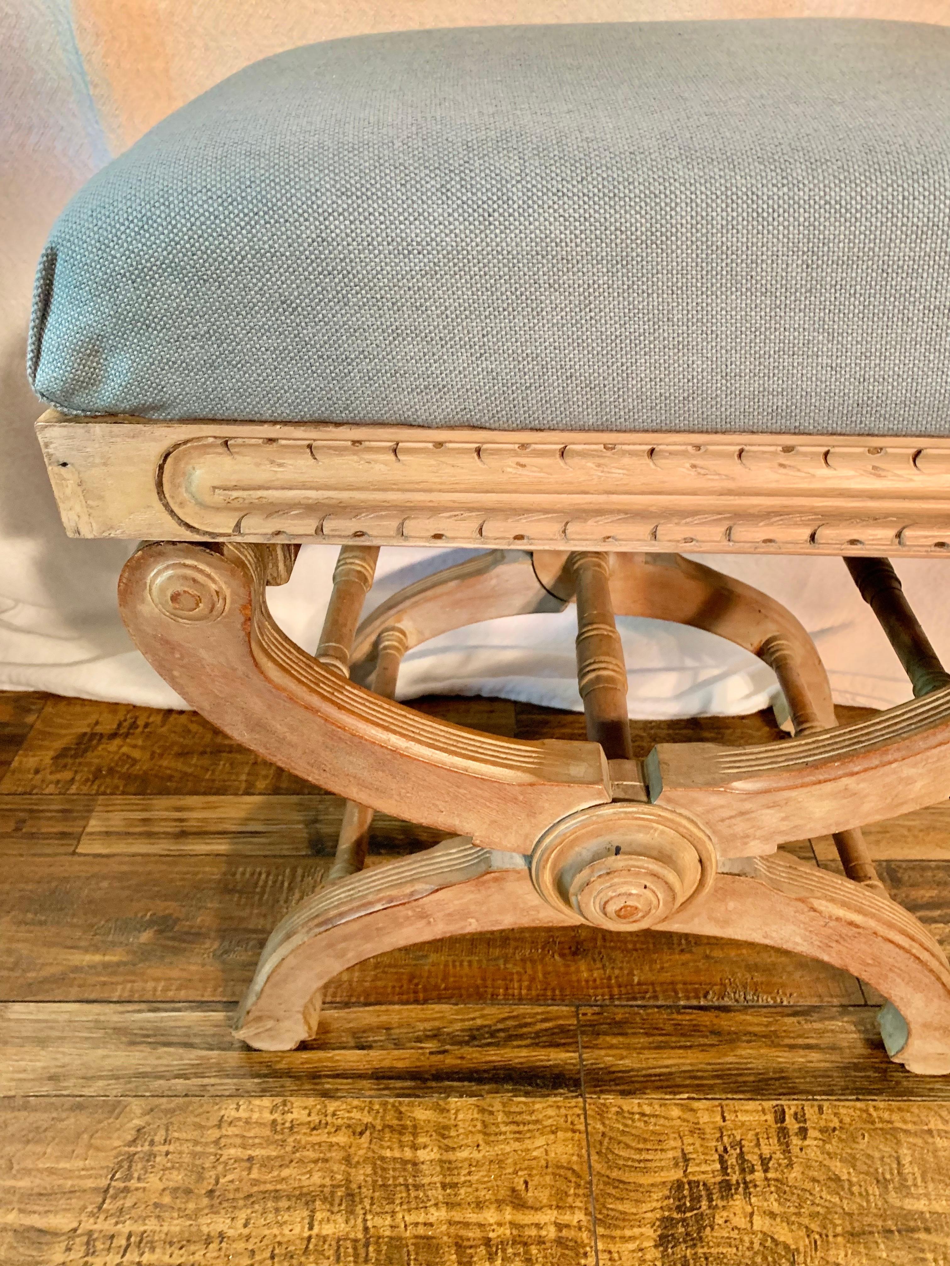 19th Century French Napoleon III Style Adjustable Curule Stool 1