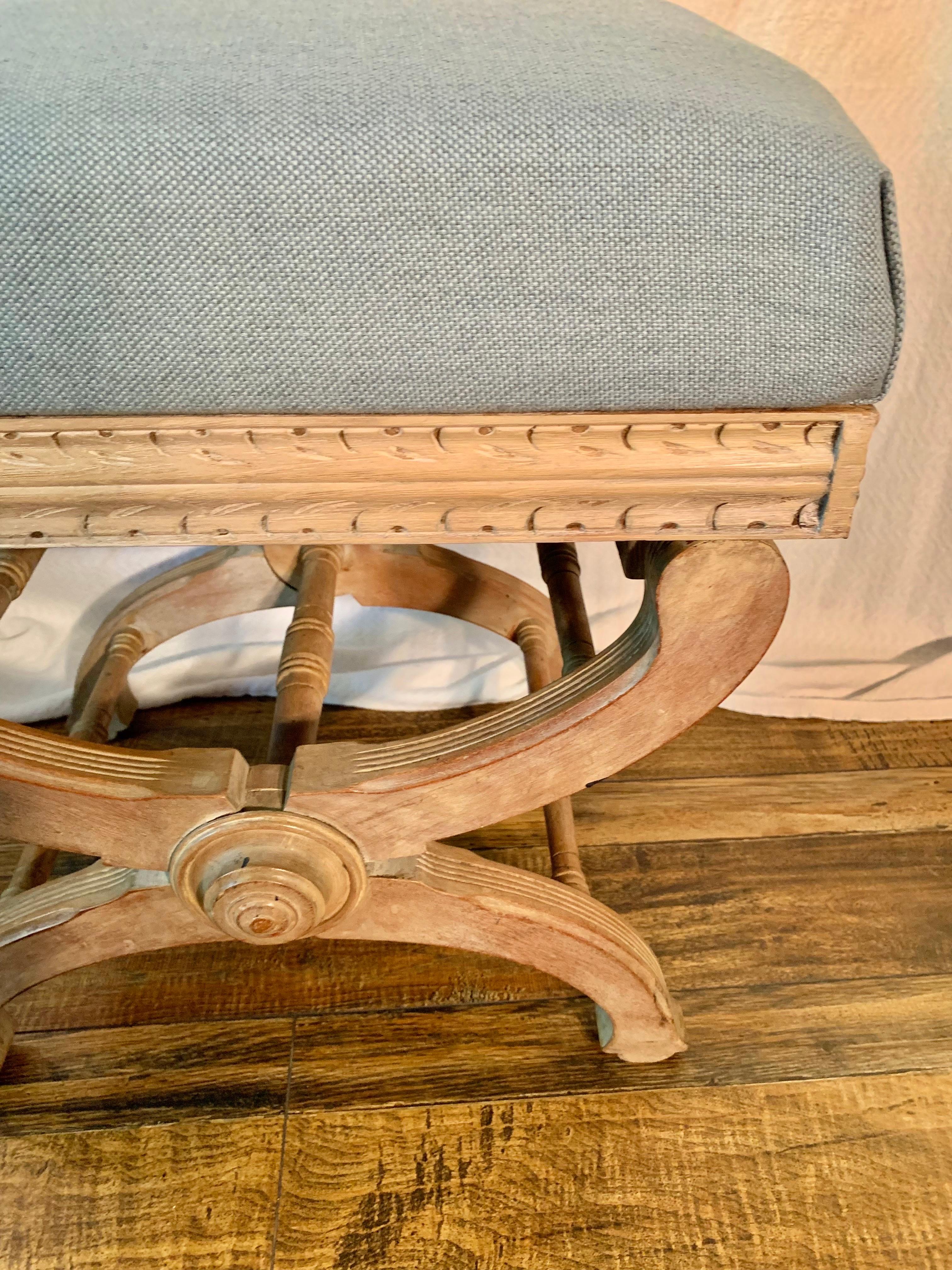 19th Century French Napoleon III Style Adjustable Curule Stool 2