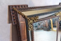 19th Century French Napoleon III Style Parecloses Mirror