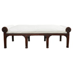 Used 19th Century French Napoleon III Walnut Daybed or Bench