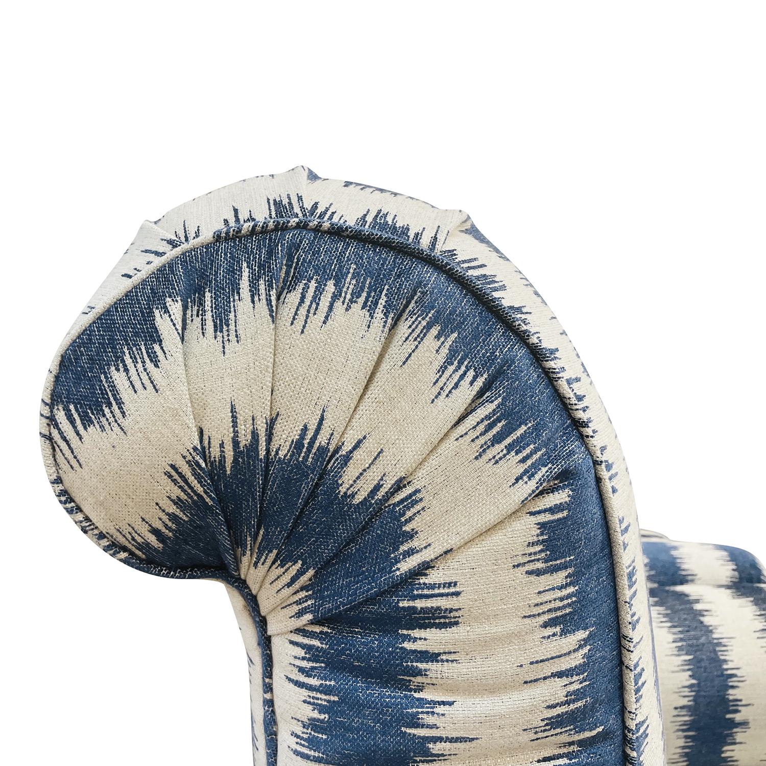 Paire de chaises longues en noyer Napoléon III du XIXe siècle, Fauteuils anciens en vente 3