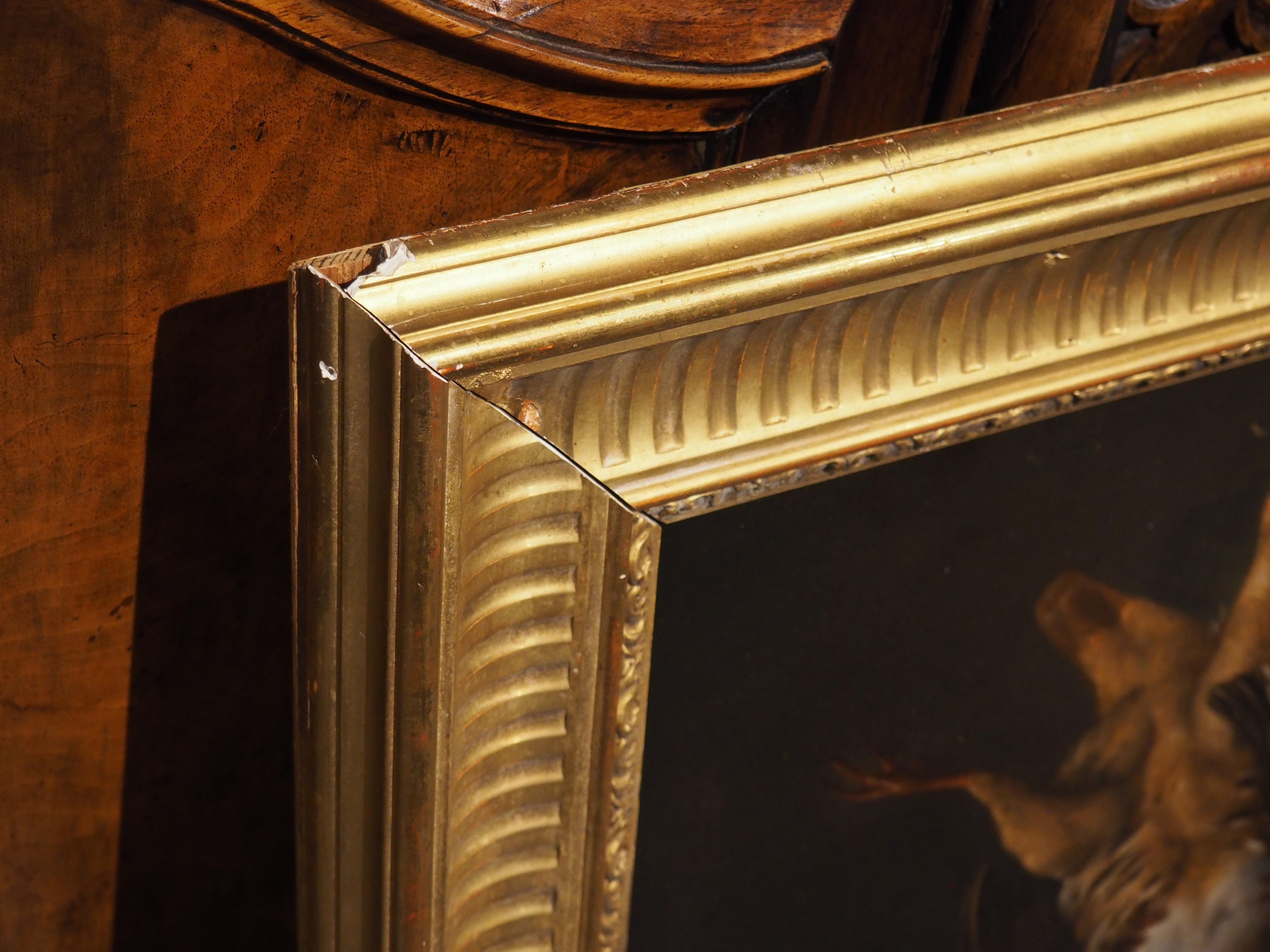 19th Century French Nature Morte Oil on Canvas Painting in Giltwood Frame 8