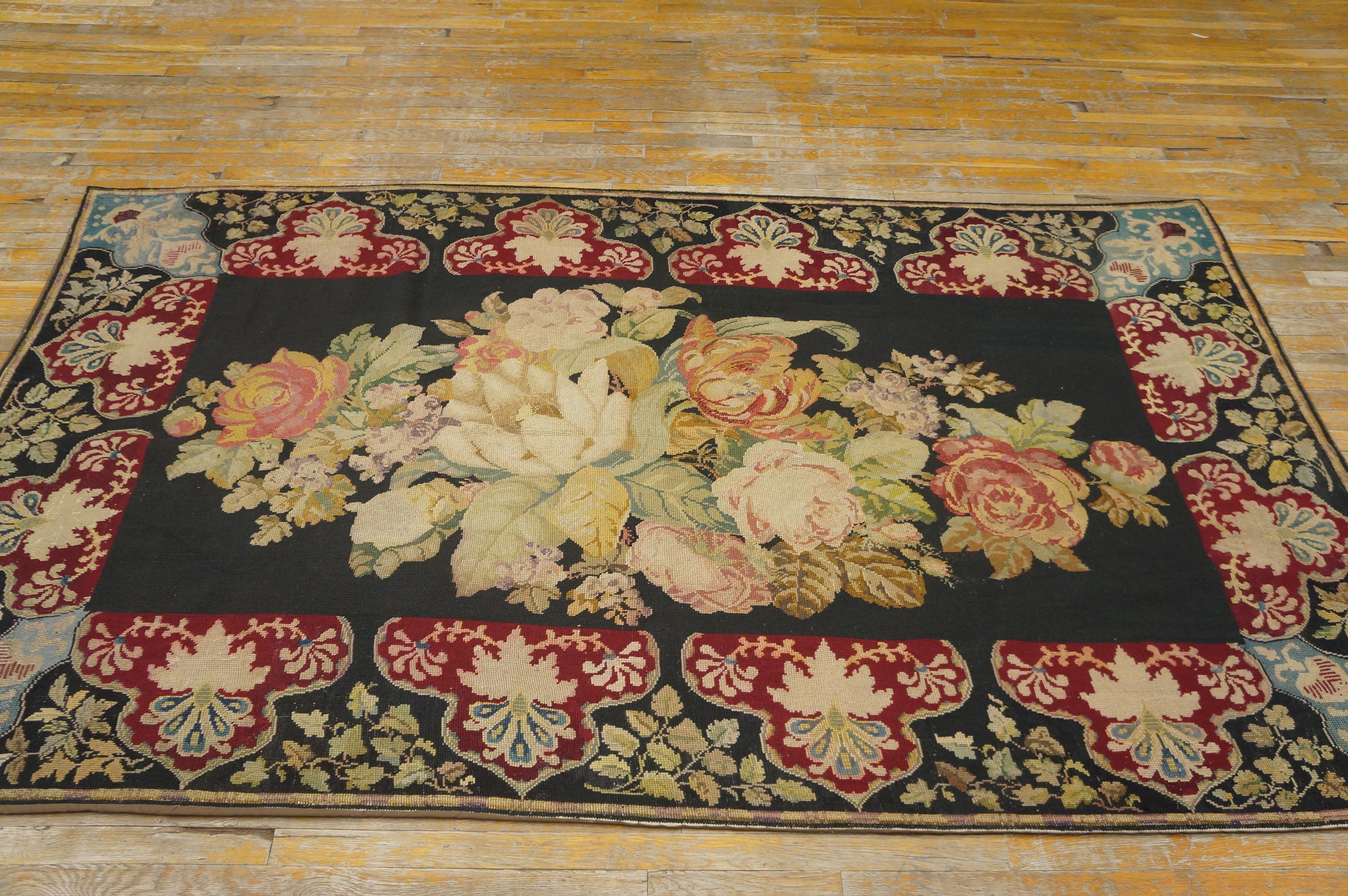 19th Century French Needlepoint Carpet ( 5'2