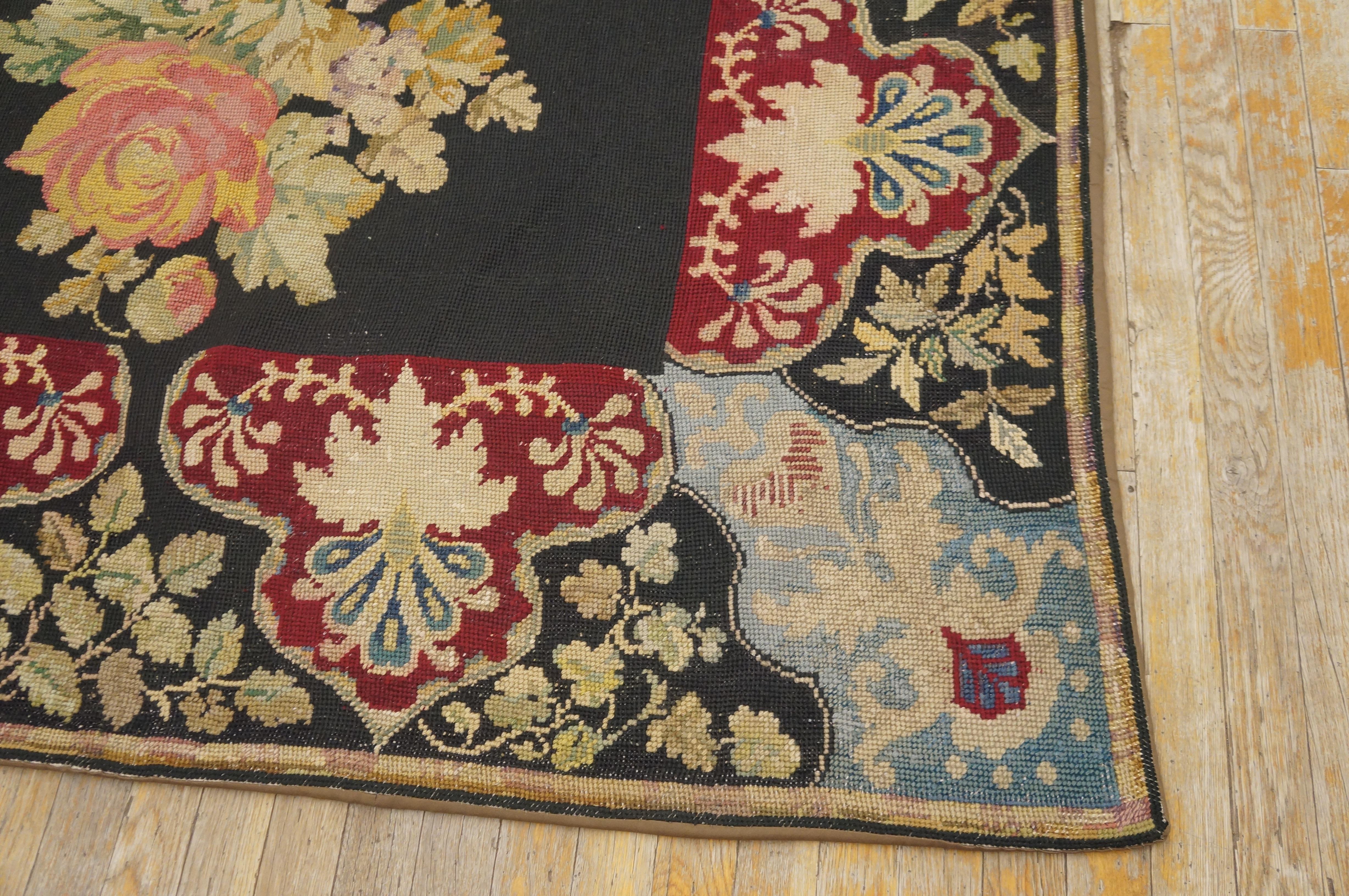 19th Century French Needlepoint Carpet ( 5'2