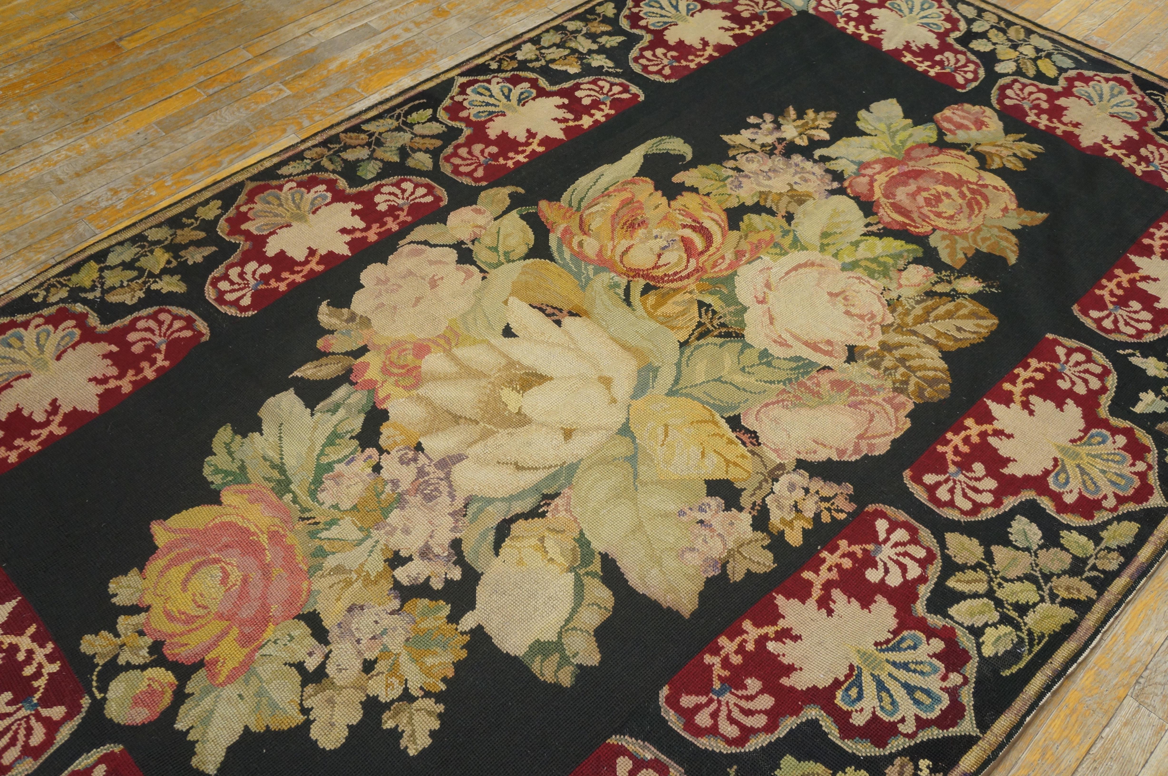 19th Century French Needlepoint Carpet ( 5'2