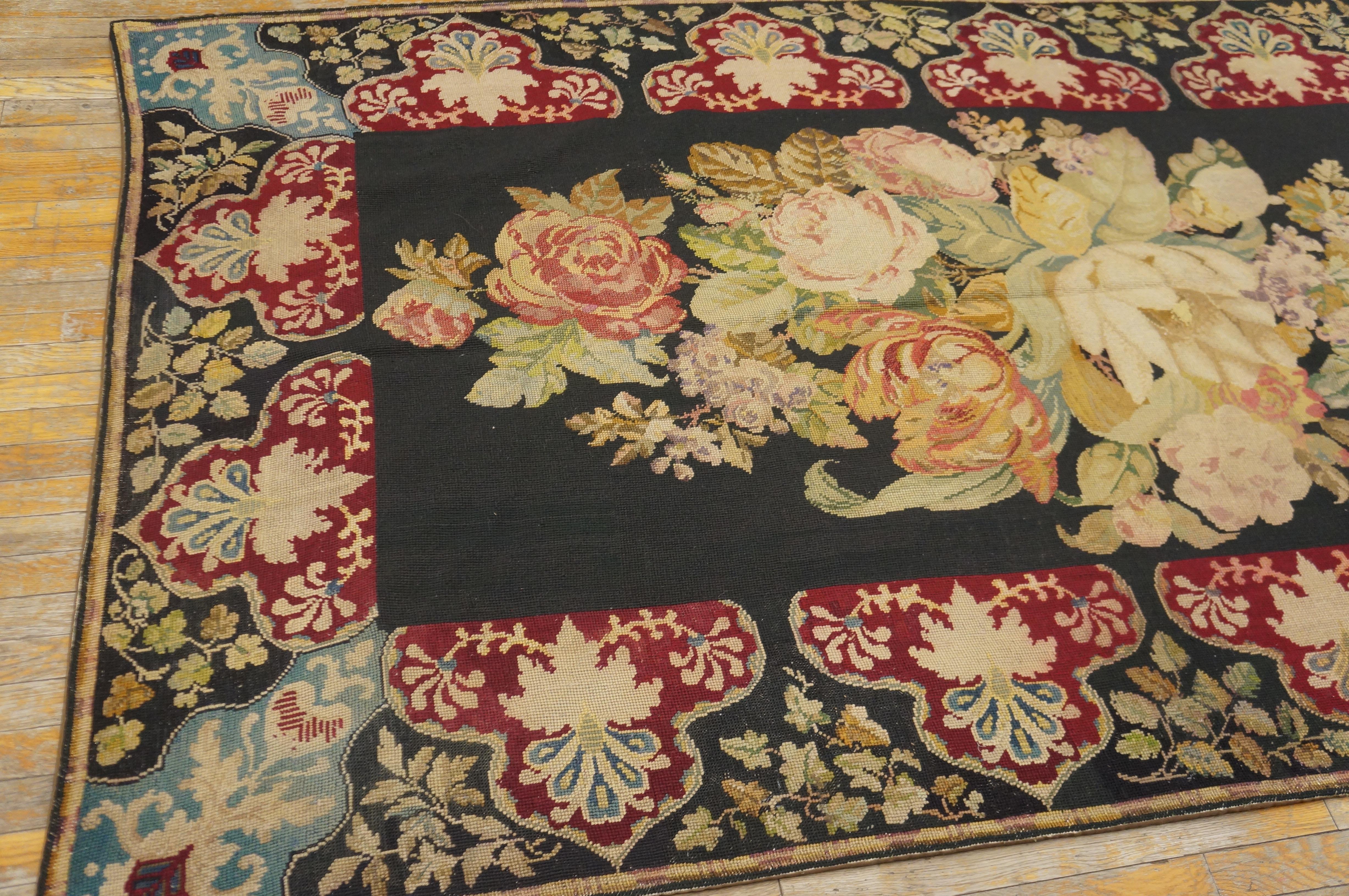 19th Century French Needlepoint Carpet ( 5'2