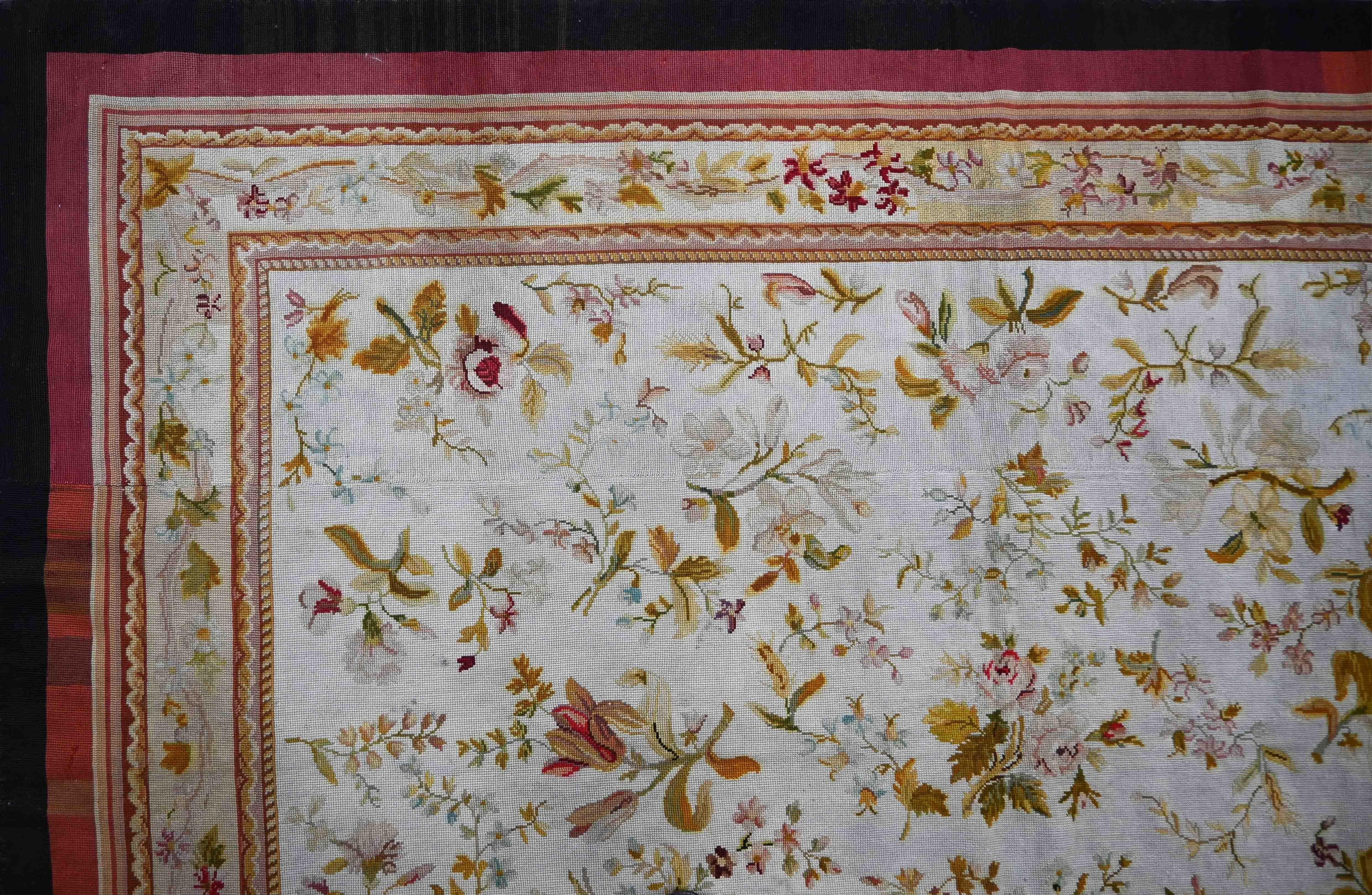 Stile provenzale Tappeti francesi a punta d'ago del XIX secolo - 287x150cm - N° 1551 in vendita