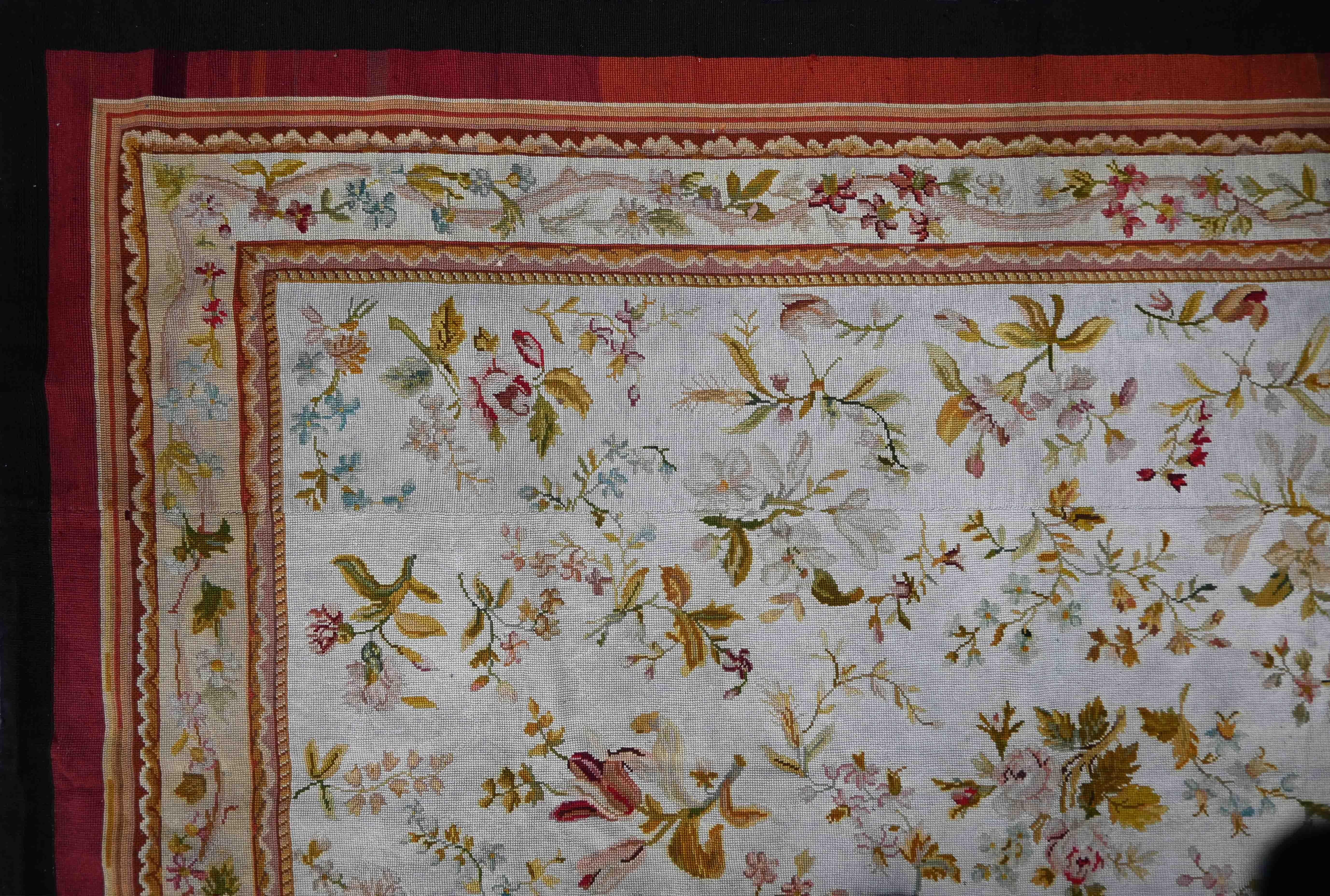 Tessuto a mano Tappeti francesi a punta d'ago del XIX secolo - 287x150cm - N° 1551 in vendita
